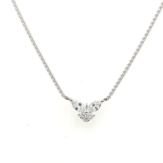 Diamond Butterfly Necklace