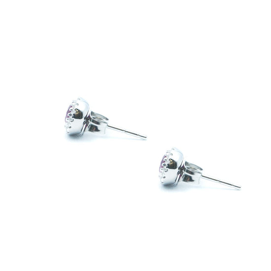 Diamond and Ruby Studs