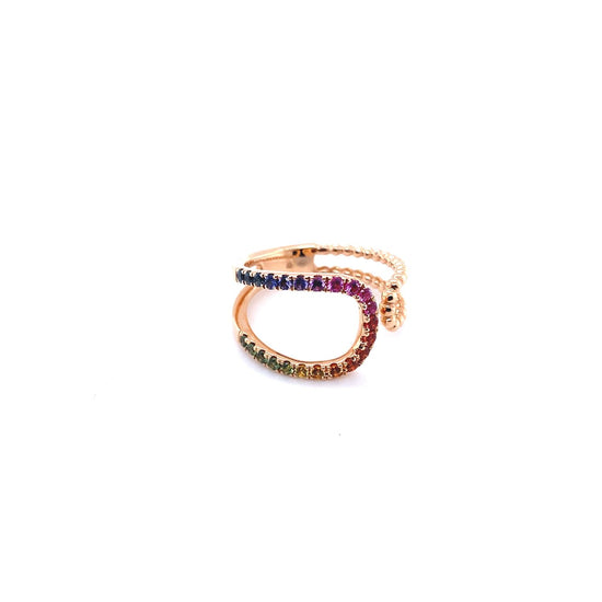 Multi Color Sapphire ring