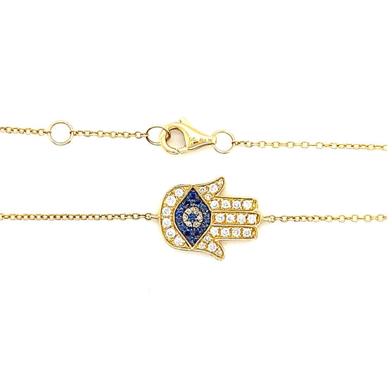 Saphire Hamsa Bracelet