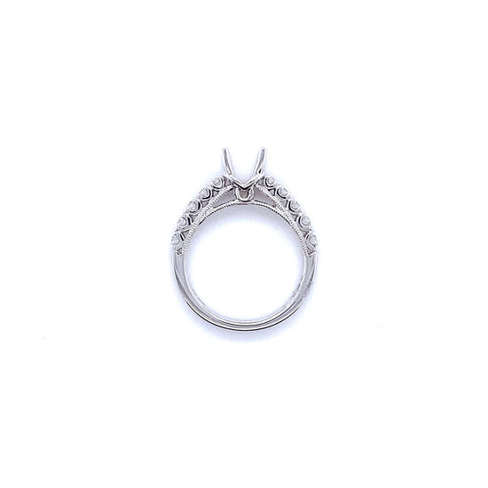 Diamond semi-mount ring.