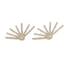 18K Yellow Gold Diamond Sunrise Stud Earrings