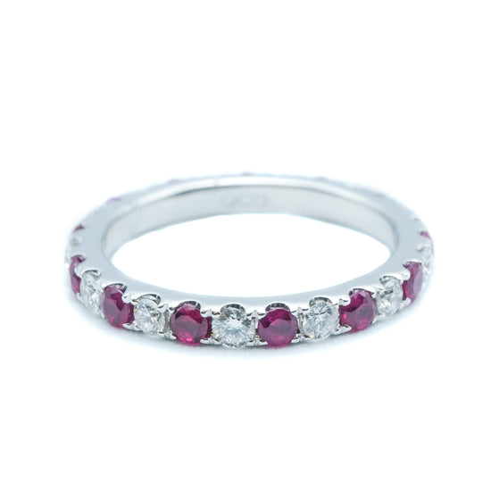 Eternal Radiance Ruby and Diamond Eternity Band