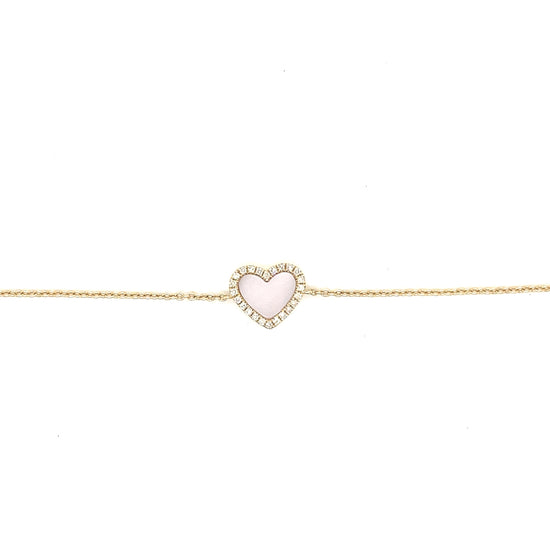 Mother Pearl Heart Bracelet