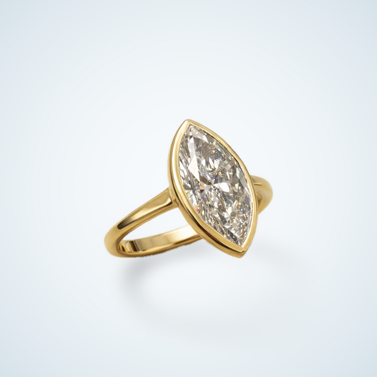 Marquise Diamond Bezel Ring – Gavco Jewelers