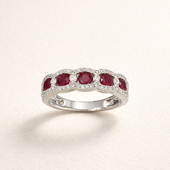 Eternal Passion Ruby and Diamond ring – front edit