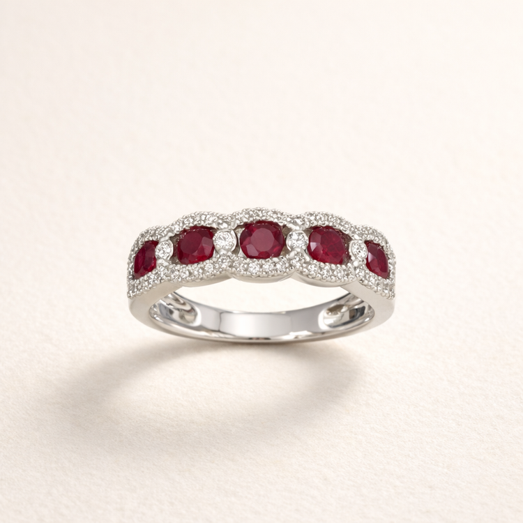 Eternal Passion Ruby and Diamond ring – front edit