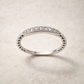 14K White Gold Ladies Diamond Band – front edit
