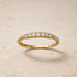 14K Yellow Gold Ladies Diamond Band – front edit