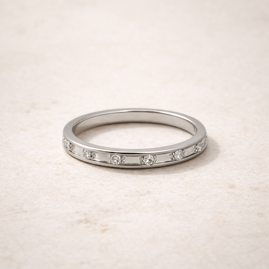 Diamond Wedding Band – side edit