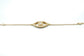 14K Yellow Gold Evil Eye Diamond Bracelet