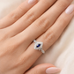 14KT White Gold Sapphire Marquise Diamond Ring – model edit