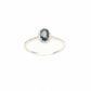 14K Rose Gold Diamond Cluster Oval Ring
