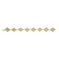 Yellow Diamond Flower Tennis Bracelet