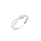 14K White Gold Guiding Arrow Diamond Ring