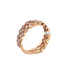 Elegant 14K Rose Gold Stackable Diamond Fashion Ring