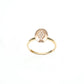 14K Rose Gold Diamond Hexagon Fashion Ring