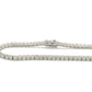 14K White Gold Diamond Tennis Bracelet with Secure Box Lock