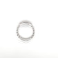 14K White Gold Diamond Cuban Ring