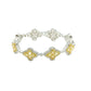 Yellow Diamond Flower Tennis Bracelet