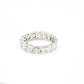 14K Round & Baguette Diamond Eternity Ring