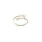 14K White Gold Diamond Bypass Ring