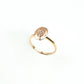 14K Rose Gold Diamond Hexagon Fashion Ring