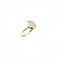 14K Yellow Gold Hexagon Diamond Fashion Ring