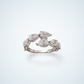14K White Gold Pear Diamond Bypass Ring – Gavco Jewelers