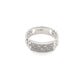 14K White Gold Diamond Cuban Ring