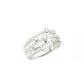 14K White Gold Multi-Band Diamond Fashion Ring