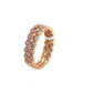 Elegant 14K Rose Gold Stackable Diamond Fashion Ring