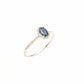 14K Rose Gold Diamond Cluster Oval Ring