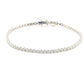 14K White Gold Diamond Tennis Bracelet with Double Clasp