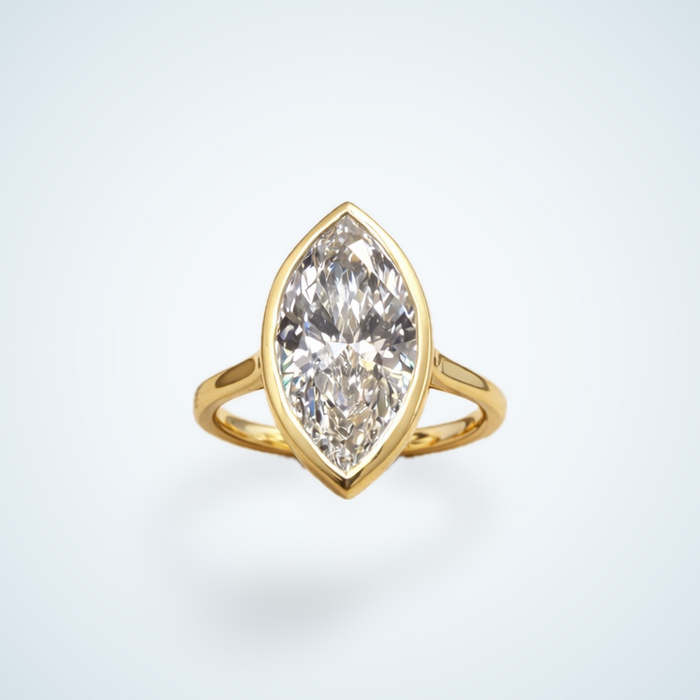 Marquise Diamond Bezel Ring