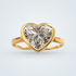 14k Yellow Gold Heart Diamond Ring – Gavco Jewelers
