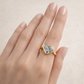 14k Yellow Gold Heart Lab Diamond Ring, Size 7 – model edit