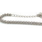 14K White Gold Bezel Set Resizable Diamond Tennis Bracelet