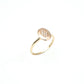 14K Rose Gold Diamond Hexagon Fashion Ring