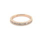 14K Rose Gold Baguette Diamond Wedding Band