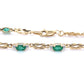 Diamond and emerald bracelet