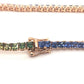 Multi Color Natural Sapphire Bracelet