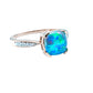 Cushion Cut Opal Ring