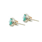 Oval Emerald Studs