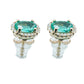 Oval Emerald Studs