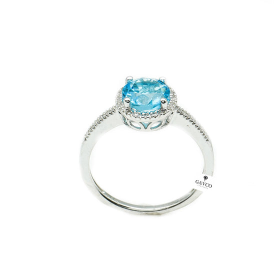 Blue Topaz Ring