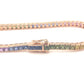 Multi Color Natural Sapphire Bracelet