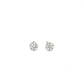 White gold cluster diamond Studs