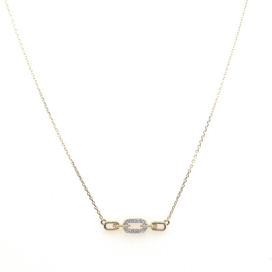 Diamond Three Link Necklace