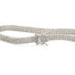 Three row diamond tennis bracelet